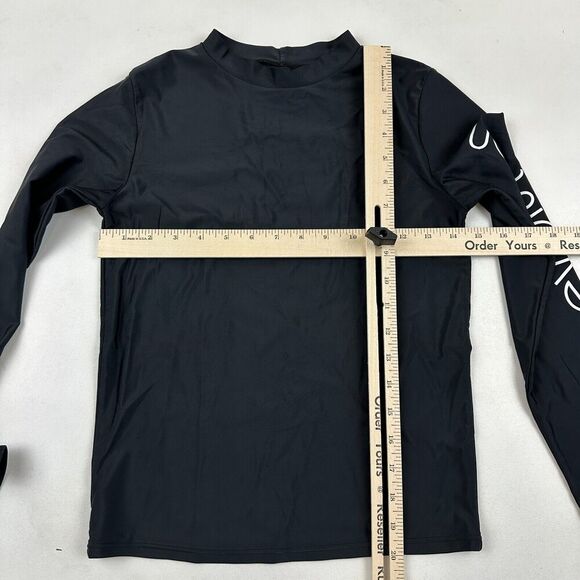 Sisstrevolution Solid Black Sunbeam Long Sleeve Rashguard Women's Sz S* SEE DESC - Picture 2 of 8